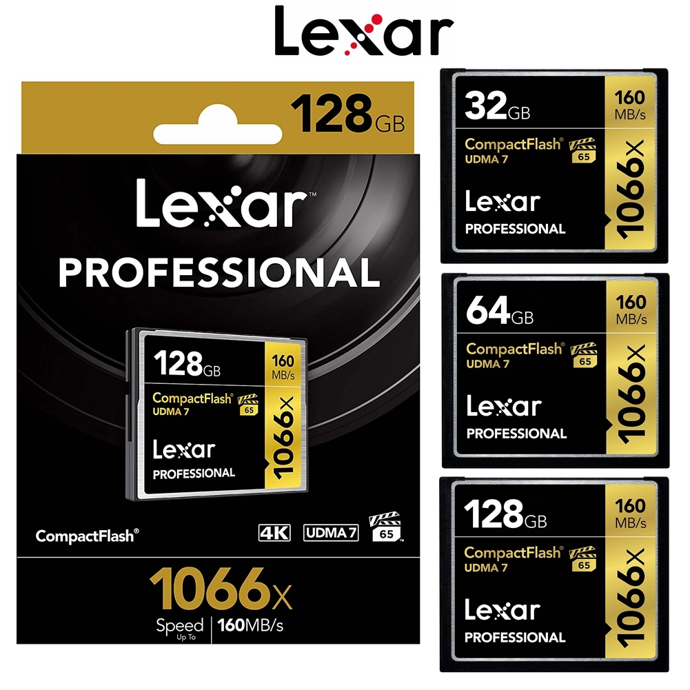 Lexar CF Card Compact Flash Professional 1066x Camera DSLR Memory Card ...