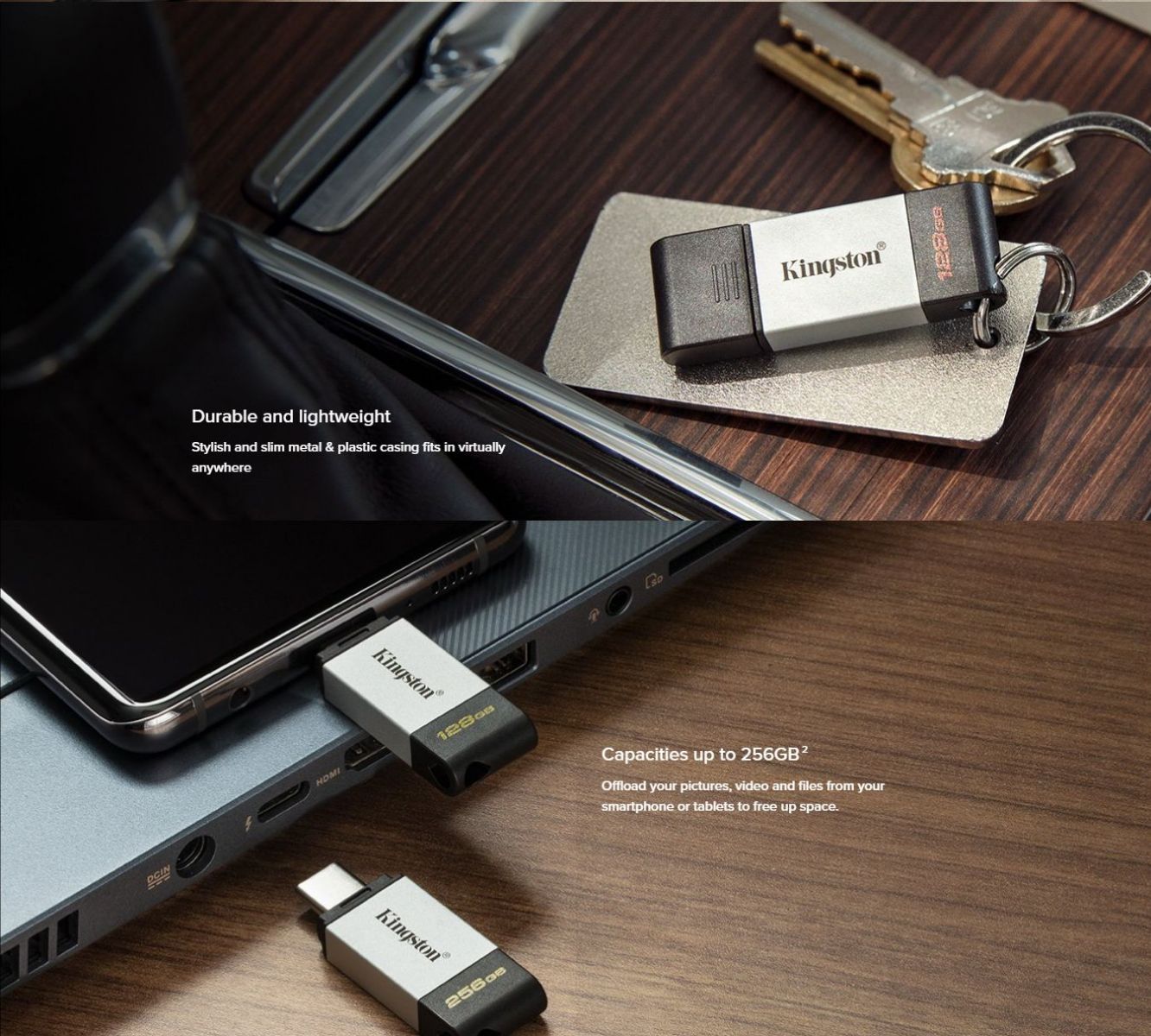 PENDRIVE USB-C 3.2 32GB KINGSTON DT 80