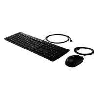 HP Keyboard and Mouse Wired Slim 9SR36AA Full Sized Keyboard USB Connection