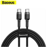 Phone Cable Baseus Cafule PD2.0 60W flash charging USB For Type-C cable 2m Gray+Black