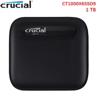 Crucial X6 1TB Portable SSD Drive 3.0 External Solid State Drive for PC/MAC/PS4/PS5/XboxOne/Android/iPad Pro CT1000X6SSD9