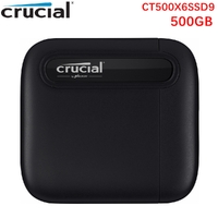 Crucial X6 500GB Portable SSD Drive 3.0 External Solid State Drive for PC/MAC/PS4/PS5/XboxOne/Android/iPad Pro CT500X6SSD9