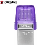 USB Kingston DataTraveler 128GB MicroDuo USB 3.2 to Type-C Flash Drive 200MB/s