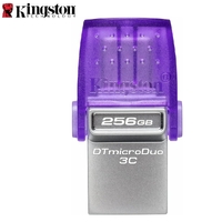 USB Kingston DataTraveler 256GB MicroDuo USB 3.2 to Type-C Flash Drive 200MB/s