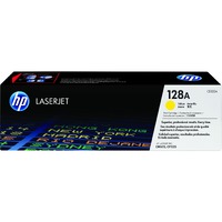 HP 128A Original Standard Yield Laser Toner Cartridge - Yellow - 1 Each - 1300 Pages