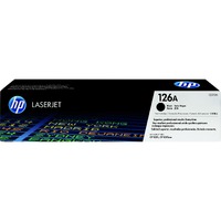 HP 126A Original Standard Yield Laser Toner Cartridge - Black - 1 Each - 1200 Pages