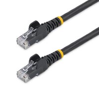 StarTech.com 1m CAT6 Ethernet Cable - Black Snagless Gigabit - 100W PoE UTP 650MHz Category 6 Patch Cord UL Certified Wiring/TIA - First End: 1 x - -