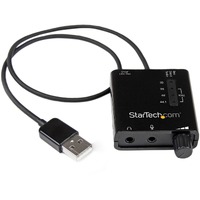 StarTech.com External Sound Box - 24 bit DAC Data Width - 5.1 Sound Channels - External - VIA VT1630A - USB 2.0 - 91 dB - 96 kHz Maximum Playback