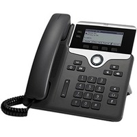 Cisco 7821 IP Phone - Corded - Wall Mountable - Charcoal - 2 x Total Line - VoIP - 8.9 cm (3.5") - User Connect License - 2 x Network (RJ-45) - PoE