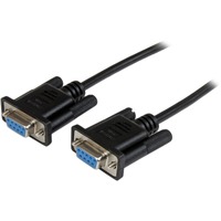 StarTech.com 1m Black DB9 RS232 Serial Null Modem Cable F/F - First End: 1 x 9-pin DB-9 RS-232 Serial - Female - Second End: 1 x 9-pin DB-9 RS-232 -