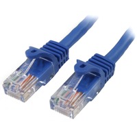 StarTech.com 3 m Blue Cat5e Snagless RJ45 UTP Patch Cable - 3m Patch Cord - First End: 1 x RJ-45 Network - Male - Second End: 1 x RJ-45 Network - - -