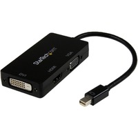 StarTech.com Mini DisplayPort Adapter - 3-in-1 - 1080p - Monitor Adapter - Mini DP to HDMI / VGA / DVI Adapter Hub - 1 x 20-pin Mini DisplayPort - -