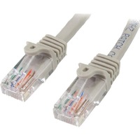 StarTech.com 5m Cat5e Patch Cable with Snagless RJ45 Connectors - Grey - 5 m Patch Cord - Make Fast Ethernet connections with PoE support - 5 meter -