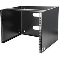 StarTech.com 8U Wall Mount Rack, 14in Deep, 19 inch Wall Mount Network Rack, Wall Mounting Patch Panel Bracket for Switch/IT Equipment - 8U Wall rack