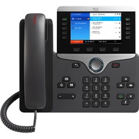 Cisco 8861 IP Phone - Corded/Cordless - Corded - Wi-Fi - Wall Mountable, Desktop - Charcoal - 5 x Total Line - VoIP - IEEE 802.11a/b/g/n/ac - User -