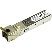 StarTech.com SFP (mini-GBIC) - 1 x RJ-45 1000Base-TX LAN - TAA Compliant - For Data Networking - Twisted PairGigabit Ethernet - 1000Base-TX -