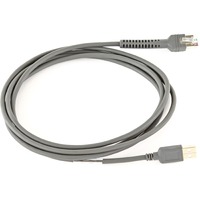 Zebra 2.13 m USB Data Transfer Cable for Barcode Scanner - TAA Compliant - First End: 1 x USB Type A - Male - Shielding - Black