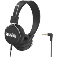 Verbatim Urban Sound Wired Over-the-head Binaural Stereo Headphone - Black - Ear-cup - 32 Ohm - 20 Hz to 20 kHz - 1.20 m Cable - Gold Plated -