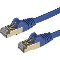 StarTech.com 2m CAT6a Ethernet Cable - 10 Gigabit Category 6a Shielded Snagless 100W PoE Patch Cord - 10GbE Blue UL Certified Wiring/TIA - CAT6a 10 &