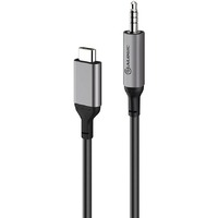 Alogic 1.50 m Mini-phone/USB Audio Cable for Speaker, Tablet, Mobile Phone, Notebook, Audio Device, Amplifier - First End: 1 x USB Type C - Male - 1