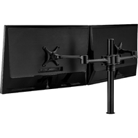 Atdec Desk Mount for Monitor, Mini PC - Black - 2 Display(s) Supported - 16 kg Load Capacity - 100 x 100