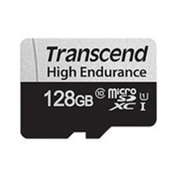 Transcend High Endurance 350V 128 GB Class 10/UHS-I (U1) microSDXC - 100 MB/s Read - 45 MB/s Write