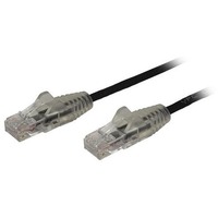 StarTech.com 2 m CAT6 Cable - Slim CAT6 Patch Cord - Black - Snagless RJ45 Connectors - Gigabit Ethernet Cable - 28 AWG (N6PAT200CMBKSS) - Slim CAT6