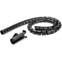 StarTech.com 2.5m / 8.2ft Cable Management Sleeve - Spiral - 45mm/1.8" Diameter - W/ Cable Loading Tool - Expandable Coiled Cord Organizer - Easily -