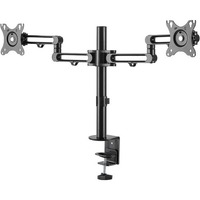 StarTech.com Desk Mount Dual Monitor Arm, Ergonomic VESA Compatible Mount for up to 32" (17.6lb/8kg) Displays, Desk/C-Clamp, Articulating - 2 - 81.3