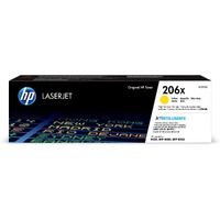 HP 206X Original High Yield Laser Toner Cartridge - Yellow Pack - 2450 Pages