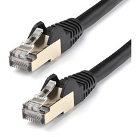 StarTech.com 7m CAT6a Ethernet Cable - 10 Gigabit Category 6a Shielded Snagless 100W PoE Patch Cord - 10GbE Black UL Certified Wiring/TIA - CAT6a 10