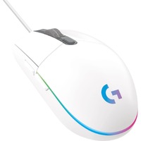 Logitech G203 Gaming Mouse - USB - 6 Button(s) - White - Cable - 8000 dpi