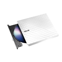 ASUS SDRW-08D2S-U LITE WHITE EXTERNAL SLIM DVD BURNER. 8X DVD WRITING SPEED. USB 2.0 INTERFACE