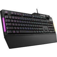 TUF Gaming Keyboard - Cable Connectivity - USB 2.0 Interface - RGB LED - Black - Membrane Keyswitch Windows Lock Key, Adjustable Brightness Hot - PC