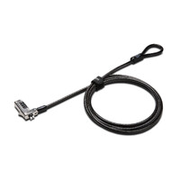 Kensington Slim Cable Lock For Notebook - 1.83 m Cable - Resettable - 4-digit - Combination Lock - Black - Carbon Steel - For Notebook