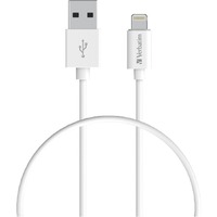 Verbatim 50 cm Lightning/USB Data Transfer Cable for iPhone, iPad, iPad Air, iPad mini, iPod, iPod touch - First End: 1 x USB - Male - Second End: 1