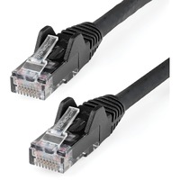 StarTech.com 2m CAT6 Ethernet Cable, LSZH (Low Smoke Zero Halogen), 10 GbE Snagless 100W PoE UTP RJ45 Black CAT 6 Network Patch Cord, ETL - 2m Black