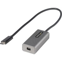 StarTech.com USB C to Mini DisplayPort Adapter, 4K 60Hz USB-C to mDP Adapter Dongle, USB Type-C to Mini DP Video Converter, w/ 12" Cable - 1 x 24-pin