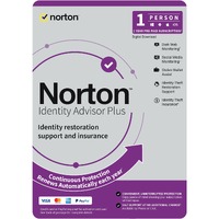 LifeLock Norton Identity Advisor Plus - Subscription License and Media - 1 User - Annual Fee - Antivirus - DVD-ROM - 1 Year License Validity -