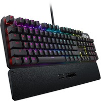 Asus Gaming K3 Gaming Keyboard - Cable Connectivity - USB 2.0 Interface - RGB LED - Gunmetal Grey - Mechanical Keyswitch Multimedia Hot Key(s) - - PC