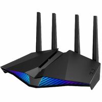 Asus RT-AX82U Wi-Fi 6 IEEE 802.11ax Ethernet Wireless Router - Dual Band - 2.40 GHz ISM Band - 5 GHz UNII Band - 4 x Antenna(4 x External) - 675 MB/s