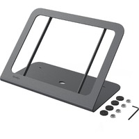 WindFall Tablet PC Stand - 16.8 cm Height x 28.6 cm Width x 16.5 cm Depth - Powder Coated - Powder Coated Steel - Black Gray