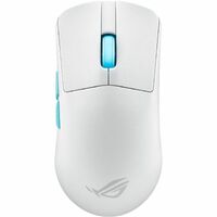 Asus ROG Harpe Ace Aim Lab Edition Gaming Mouse - Bluetooth/Radio Frequency - USB 2.0 - Optical - 5 Button(s) - White - 1 Pack - Cable/Wireless - GHz