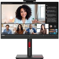 Lenovo ThinkVision T24mv-30 24" Class Webcam Full HD LED Monitor - 16:9 - Raven Black - 23.8" Viewable - In-plane Switching (IPS) Technology - WLED -