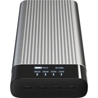 Hyper HyperJuice HJ245B Power Bank - For iPhone 13, MacBook Pro, iPhone - 27000 mAh - 4 x USB