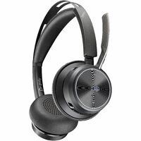 Poly Voyager Focus 2 Wired/Wireless On-ear, Over-the-head Stereo Headset - Black - Microsoft Teams Certification - Siri, Google Assistant - Binaural