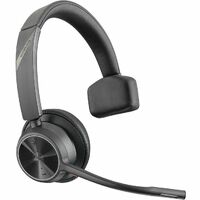 Poly Voyager 4300 UC 4320 Wireless On-ear Stereo, Mono Headset - Black - Siri, Google Assistant - Binaural - Ear-cup - 9144 cm - Bluetooth - 20 Hz to