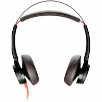 Poly Blackwire 7225 Wired Behind-the-head Stereo Headset - Black - TAA Compliant - Binaural - Ear-cup - USB Type A