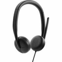 Dell WH3024 Wired On-ear, Over-the-head Stereo Headset - Binaural - Supra-aural - 20 Hz to 20 kHz - 200 cm Cable - Noise Cancelling, Uni-directional