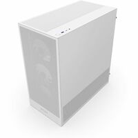 H5 Flow RGB 2024 Compact Mid-Tower ATX Case with RGB Fans - All White